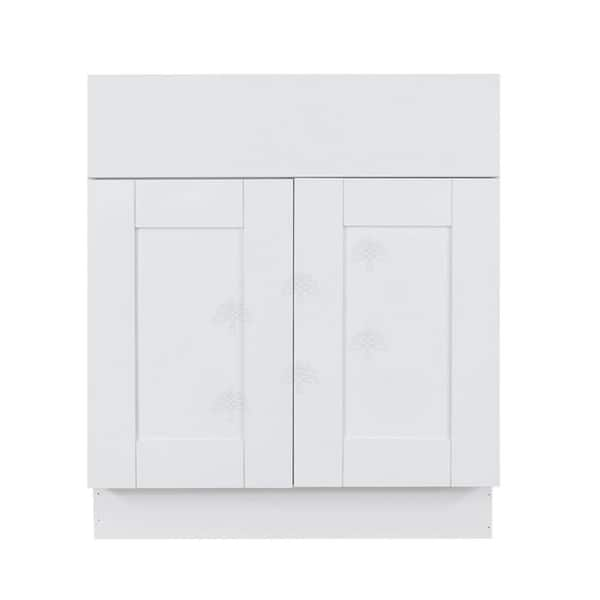 Anchester Assembled 24 in. x 34.5 in. x 24 in. Sink Base Cabinet with 2-Door in Classic White