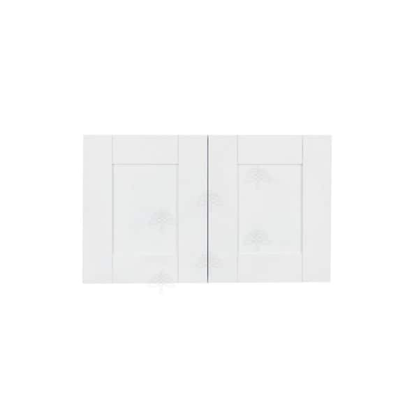 Anchester Assembled 24x12x12 in. 2-Door Wall Cabinet with no Shelf in Classic White