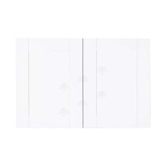 Anchester Assembled 30 in. x 24 in. x 12 in. Wall Cabinet with 2-Doors 1-Shelf in White