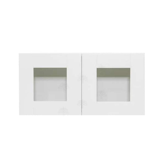 Anchester Assembled 24 in. x 12 in. x 12 in. Wall Mullion Door Cabinet with 2-Doors in White