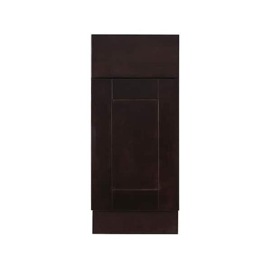 Anchester Assembled 18 in. x 34.5 in. x 24 in. Base Cabinet with 1 Door and 1 Drawer in Dark Espresso