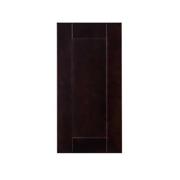 Anchester Assembled 12 in. x 30 in. x 12 in. Wall Cabinet with 1 Door 2 Shelves in Dark Espresso