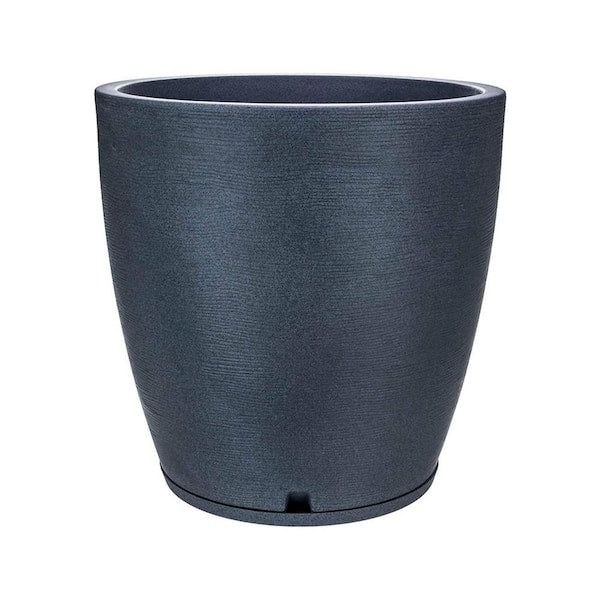 Amsterdan X-Large Dark Grey Plastic Resin Indoor and Outdoor Planter Bowl