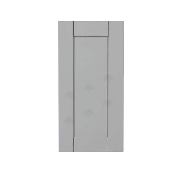 Anchester Assembled 21x36x12 in. Wall Cabinet with 1 Door 2 Shelves in Light Gray