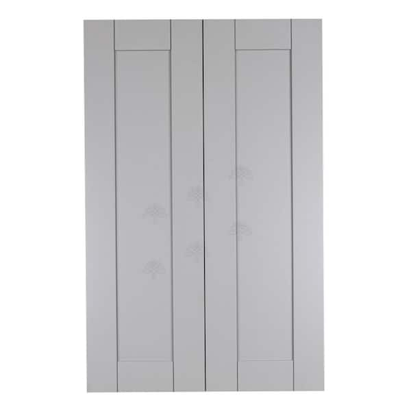 Anchester Assembled 24x42x12 in. Wall Cabinet with 2 Doors 3 Shelves in Light Gray