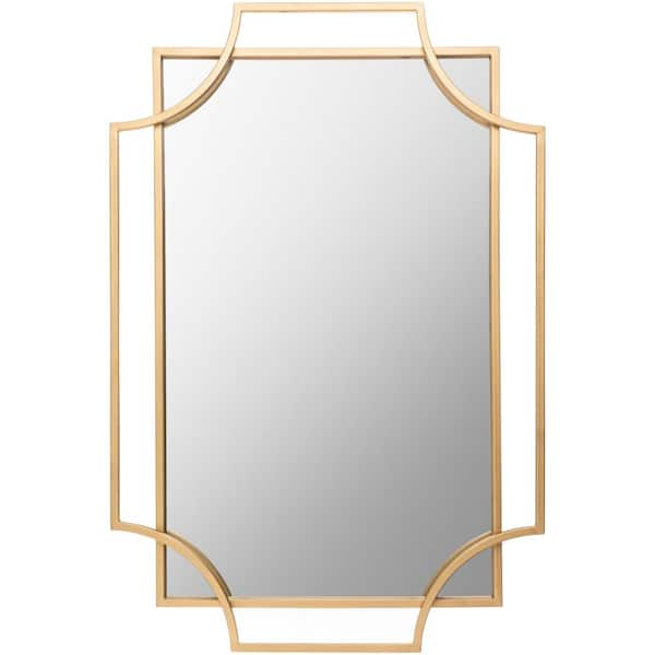 Anaya 30 in. x 20 in. Gold Framed Decorative Mirror