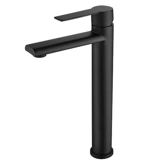 Amii 12.4 in. H Single Handle Single-Hole Bathroom Faucet in Matte Black