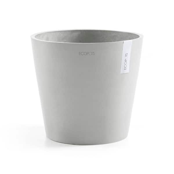 Amsterdam 16 in. White Grey Premium Sustainable Planter